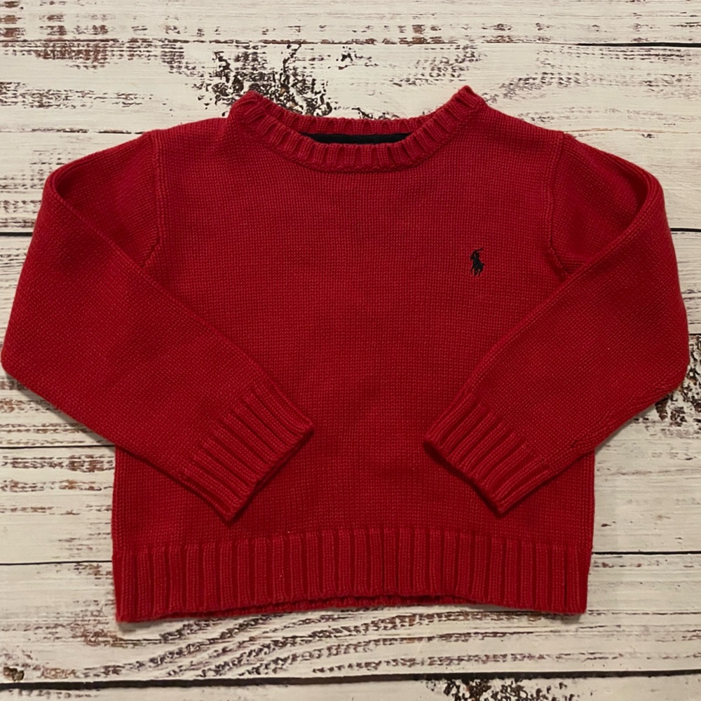 Ralph Lauren Red Sweater 3T Toddler Boys